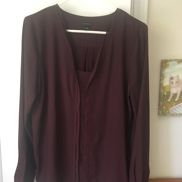 Ann Taylor mixed media tunic - Picture 2 of 4